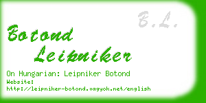botond leipniker business card